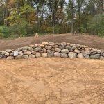 after retaining wall installation