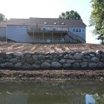 boulder retaining wall