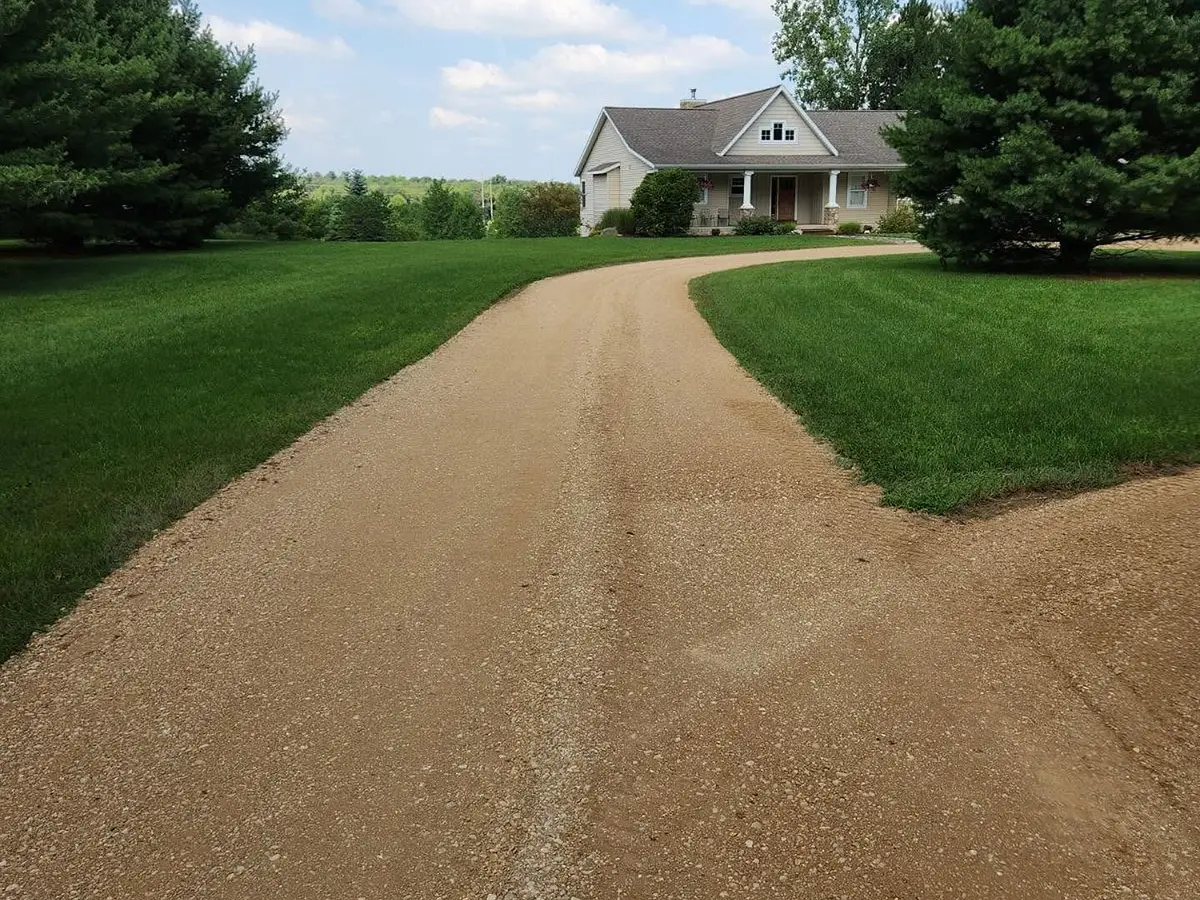 Gravel driveway installation in West Michigan