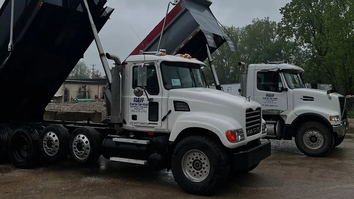 Gravel topsoil and material hauling