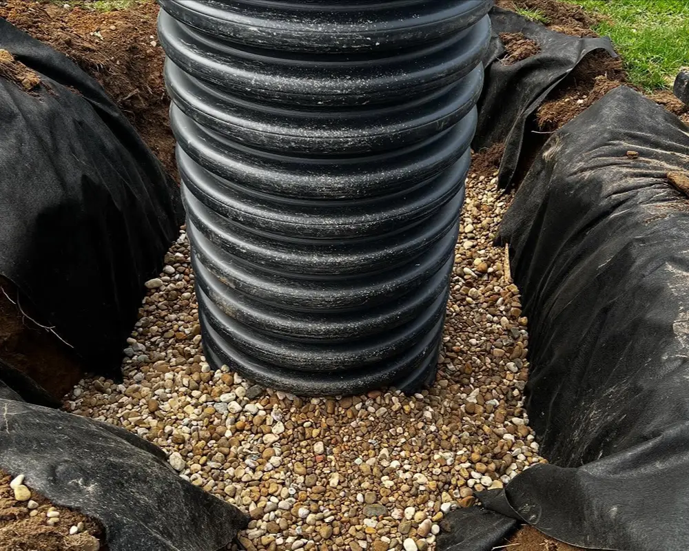 Drainage basin installation