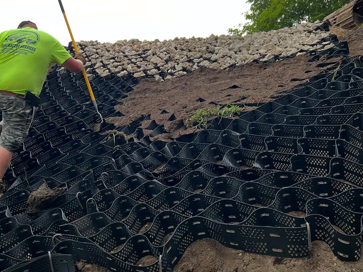 Thornapple River riverbank restoration project work